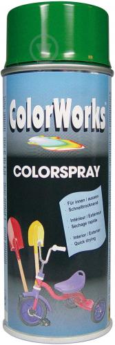 Емаль аерозольна RAL 6002 ColorWorks світло-зелений 400 мл - фото 2 Емаль аерозольна RAL 6002 ColorWorks світло-зелений 400 мл - фото 2