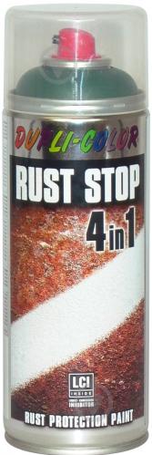 Емаль аерозольна Rust Stop 4 в 1 RAL 6005 Dupli-Color зелений 400 мл - фото 2 Емаль аерозольна Rust Stop 4 в 1 RAL 6005 Dupli-Color зелений 400 мл - фото 2