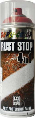 Емаль аерозольна Rust Stop 4 в 1 RAL 3000 Dupli-Color темно-червоний 400 мл - фото 2 Емаль аерозольна Rust Stop 4 в 1 RAL 3000 Dupli-Color темно-червоний 400 мл - фото 2