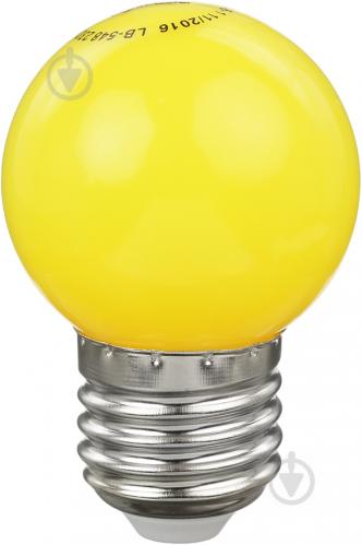 Лампа світлодіодна LB-548 жовта G45 230V 1W E27 - фото 1