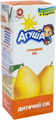 Сок Агуша Груша 200 мл 4823063110662 - фото 5 Сок Агуша Груша 200 мл 4823063110662 - фото 5