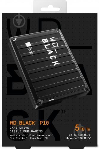 Жорсткий диск Western Digital BLACK P10 Game Drive 5 ТБ 2,5 Жорсткий диск Western Digital BLACK P10 Game Drive 5 ТБ 2,5