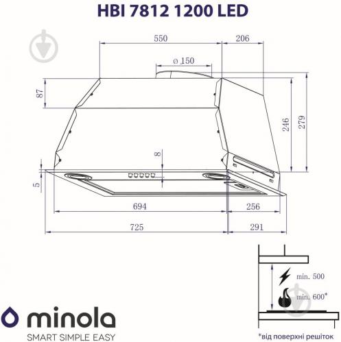 Витяжка Minola HBI 7812 I 1200 LED - фото 16 Витяжка Minola HBI 7812 I 1200 LED - фото 16