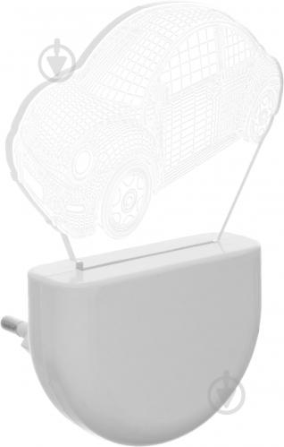 Нічник Aukes Машинка 3D LED RGB 0.5 Вт білий - фото 6 Нічник Aukes Машинка 3D LED RGB 0.5 Вт білий - фото 6