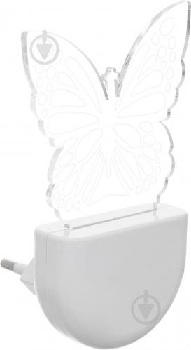 Нічник Aukes Метелик 3D LED RGB 0.5 Вт білий - фото 6 Нічник Aukes Метелик 3D LED RGB 0.5 Вт білий - фото 6