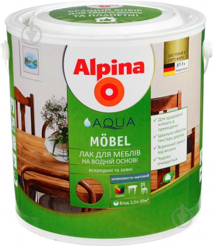 Alpina mobel лак мебельный