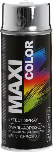 Эмаль Maxi Color аэрозольная эффект хрома глянец 400 мл - фото 2 Эмаль Maxi Color аэрозольная эффект хрома глянец 400 мл - фото 2