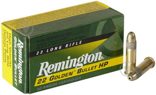 Патроны Remington Arms Golden Bullet .22 LR HP 36 г (2.3 г) 50 шт. - фото 1