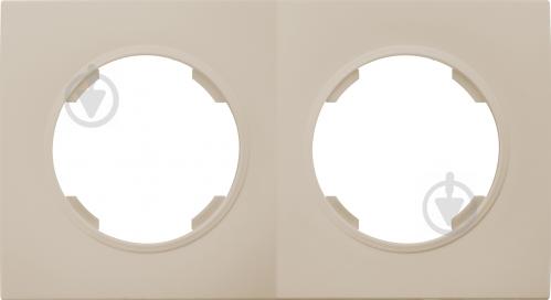 Рамка двухместная HausMark Bela универсальная кремовый SNG-FRP.RD20G2-CR - фото 1