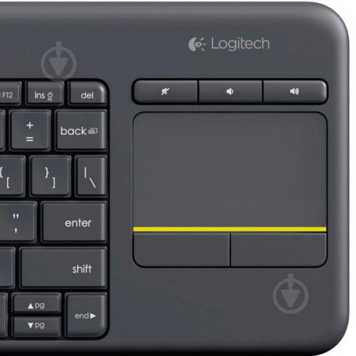 Клавіатура Logitech K400 Plus WL Ru (920-007147) black - фото 6 Клавіатура Logitech K400 Plus WL Ru (920-007147) black - фото 6