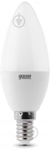 Лампа светодиодная Gauss Elementary 6 Вт C37 матовая E14 220 В 4100 К 33126 - фото 4 Лампа светодиодная Gauss Elementary 6 Вт C37 матовая E14 220 В 4100 К 33126 - фото 4