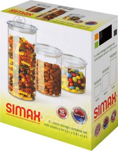 ᐉ <b>Набор банок для сыпучих</b> 3 шт. 185 Simax • Купить в Киеве ...