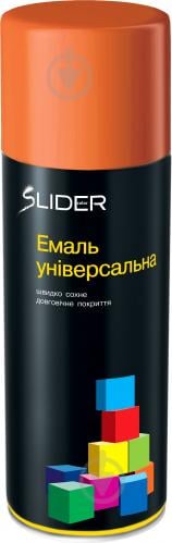 Эмаль аэрозольная RAL2004 SLIDER оранжевый глянец 400 мл - фото 2 Эмаль аэрозольная RAL2004 SLIDER оранжевый глянец 400 мл - фото 2
