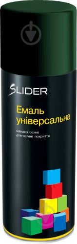 Эмаль аэрозольная RAL6005 SLIDER темно-зеленый глянец 400 мл - фото 2 Эмаль аэрозольная RAL6005 SLIDER темно-зеленый глянец 400 мл - фото 2