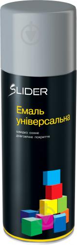 Емаль аерозольна RAL7046 SLIDER сірий глянець 400 мл - фото 2 Емаль аерозольна RAL7046 SLIDER сірий глянець 400 мл - фото 2