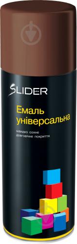 Эмаль аэрозольная RAL8011 SLIDER коричневый глянец 400 мл - фото 2 Эмаль аэрозольная RAL8011 SLIDER коричневый глянец 400 мл - фото 2