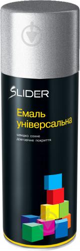 Эмаль аэрозольная RAL9006 SLIDER серебряный глянец 400 мл - фото 2 Эмаль аэрозольная RAL9006 SLIDER серебряный глянец 400 мл - фото 2