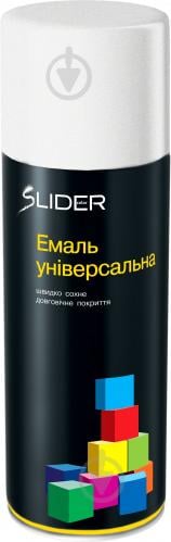 Емаль аерозольна RAL9010 SLIDER білий мат 400 мл - фото 2 Емаль аерозольна RAL9010 SLIDER білий мат 400 мл - фото 2