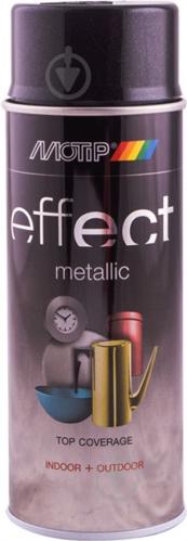 Фарба аерозольна Motip Deco Effect з ефектом металік чорний 400 мл - фото 2 Фарба аерозольна Motip Deco Effect з ефектом металік чорний 400 мл - фото 2