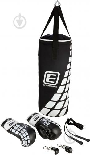 Дитячий боксерський набір Energetics 60x25 см 225506 Boxing Set Junior чорний із білим - фото 2 Дитячий боксерський набір Energetics 60x25 см 225506 Boxing Set Junior чорний із білим - фото 2