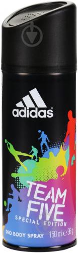 Антиперспирант для мужчин Adidas Team Five 150 мл спрей - фото 2 Антиперспирант для мужчин Adidas Team Five 150 мл спрей - фото 2