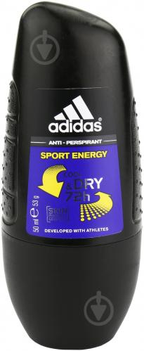 Антиперспирант для мужчин Adidas Cool&Dry М Sport Energy 50 мл шариковый - фото 2 Антиперспирант для мужчин Adidas Cool&Dry М Sport Energy 50 мл шариковый - фото 2