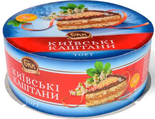 Торт БКК Київські каштани 0,45 кг 4820205871139 - фото 1