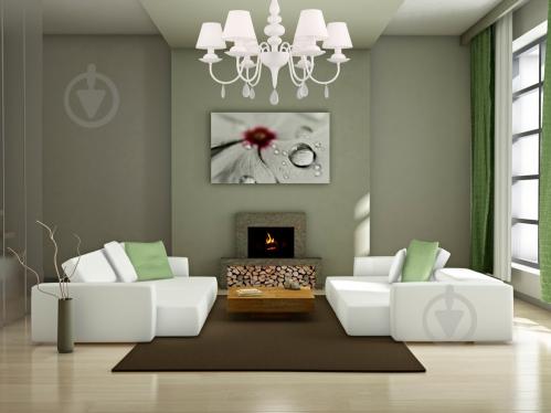 Люстра підвісна Victoria Lighting 6x40 Вт E14 білий Belladonna - фото 4 Люстра підвісна Victoria Lighting 6x40 Вт E14 білий Belladonna - фото 4