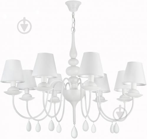Люстра підвісна Victoria Lighting 8x40 Вт E14 білий Belladonna - фото 3 Люстра підвісна Victoria Lighting 8x40 Вт E14 білий Belladonna - фото 3