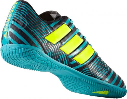 Футбольные бутсы Adidas Nemeziz IN S82472 р. 10 черно-синий с зеленым - фото 13 Футбольные бутсы Adidas Nemeziz IN S82472 р. 10 черно-синий с зеленым - фото 13