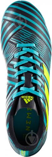 Футбольные бутсы Adidas Nemeziz IN S82472 р. 10 черно-синий с зеленым - фото 16 Футбольные бутсы Adidas Nemeziz IN S82472 р. 10 черно-синий с зеленым - фото 16