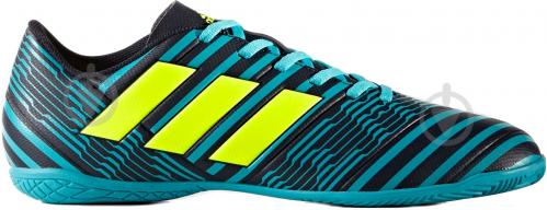 Футбольные бутсы Adidas Nemeziz IN S82472 р. 10 черно-синий с зеленым - фото 18 Футбольные бутсы Adidas Nemeziz IN S82472 р. 10 черно-синий с зеленым - фото 18