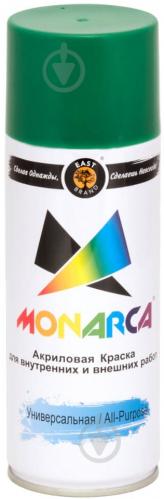 Краска MONARCA аэрозольная универсальная RAL 6002 лиственно-зеленый глянец 270 г - фото 2 Краска MONARCA аэрозольная универсальная RAL 6002 лиственно-зеленый глянец 270 г - фото 2