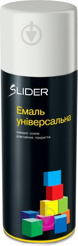 Емаль аерозольна RAL7035 SLIDER світло-сірий глянець 400 мл - фото 2 Емаль аерозольна RAL7035 SLIDER світло-сірий глянець 400 мл - фото 2
