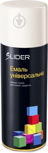 Емаль аерозольна RAL9003 SLIDER сніжно-білий глянець 400 мл - фото 2 Емаль аерозольна RAL9003 SLIDER сніжно-білий глянець 400 мл - фото 2