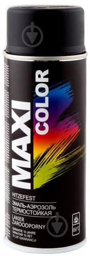 Эмаль аэрозольная термостойкая Maxi Color черный мат 400 мл - фото 3 Эмаль аэрозольная термостойкая Maxi Color черный мат 400 мл - фото 3