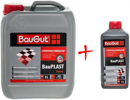 Пластификатор BauGut BauPLAST Beton, 5л+1л - фото 4 Пластификатор BauGut BauPLAST Beton, 5л+1л - фото 4