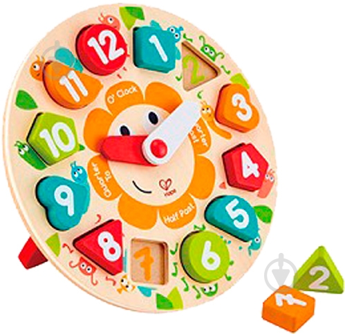 Игра-пазл Hape Часы - фото 3 Игра-пазл Hape Часы - фото 3