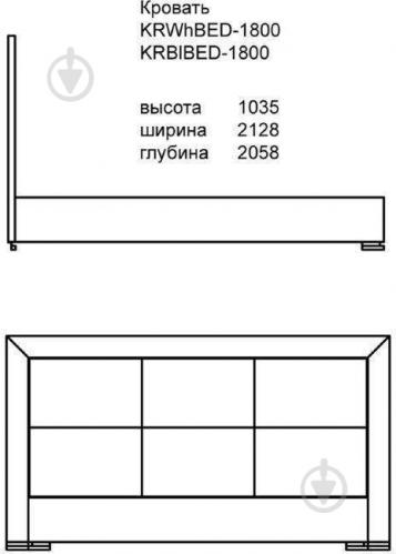 Ліжко Aqua Rodos Karat KRWHBED-LIFT-1600-white-gloss 160x200 см білий глянець - фото 6 Ліжко Aqua Rodos Karat KRWHBED-LIFT-1600-white-gloss 160x200 см білий глянець - фото 6