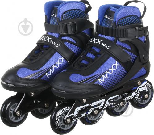 Роликовые коньки MaxxPro YX-0119-6ZM р. 42 сине-черный - фото 1