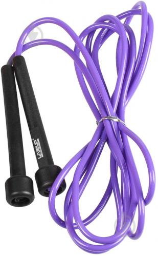 Скакалка LiveUp PVC Jump Rope Black-Purple 275 см - фото 1