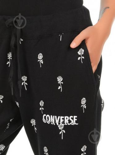 Брюки Converse Essentials Roses Print Pant р. M черный 10007098-001 - фото 8 Брюки Converse Essentials Roses Print Pant р. M черный 10007098-001 - фото 8