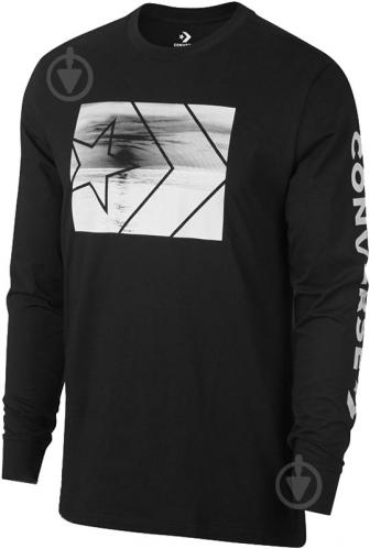 Футболка Converse Beach Long Sleeve Tee 10007205-001 L черный - фото 3 Футболка Converse Beach Long Sleeve Tee 10007205-001 L черный - фото 3
