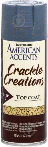 Фарба аерозольна Crackle creations Rust Oleum синій 340 г - фото 2 Фарба аерозольна Crackle creations Rust Oleum синій 340 г - фото 2