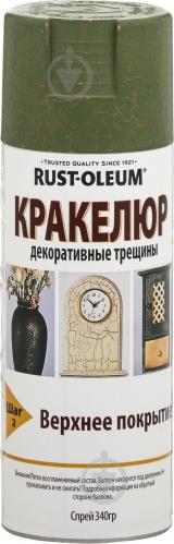 Фарба аерозольна Crackle creations Rust Oleum зелений 312 мл - фото 2 Фарба аерозольна Crackle creations Rust Oleum зелений 312 мл - фото 2