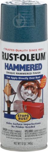 Краска аэрозольная антикоррозионная Hammered Rust Oleum синий 340 г - фото 2 Краска аэрозольная антикоррозионная Hammered Rust Oleum синий 340 г - фото 2