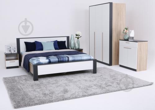 Ліжко Embawood Леді W1600 160x200 см дуб сонома/антрацит - фото 4 Ліжко Embawood Леді W1600 160x200 см дуб сонома/антрацит - фото 4