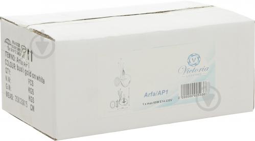 Бра Victoria Lighting 1x40 Вт E14 античный белый Arfa/AP1 - фото 9 Бра Victoria Lighting 1x40 Вт E14 античный белый Arfa/AP1 - фото 9