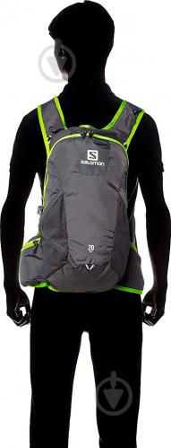 Рюкзак Salomon Trail 20 л серый с зеленым L37998300 - фото 10 Рюкзак Salomon Trail 20 л серый с зеленым L37998300 - фото 10