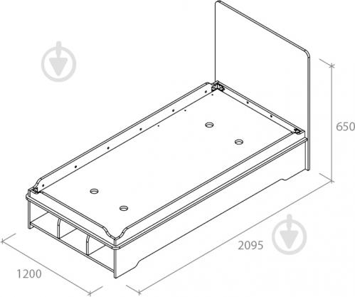 Ліжко з підйомним механізмом Aqua Rodos Youngster-Yngbed-Lift-90 90x200 см дуб небраска/платиновий білий - фото 10 Ліжко з підйомним механізмом Aqua Rodos Youngster-Yngbed-Lift-90 90x200 см дуб небраска/платиновий білий - фото 10